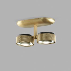 Light-Point 2er-LED-Deckenspot COSMO Messing 271014