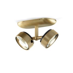 Light-Point 2er-LED-Deckenspot COSMO Messing 271014