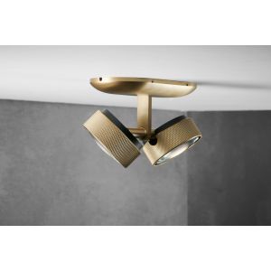 Light-Point 2er-LED-Deckenspot COSMO Messing 271014