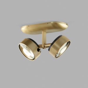 Light-Point 2er-LED-Deckenspot COSMO Messing 271014