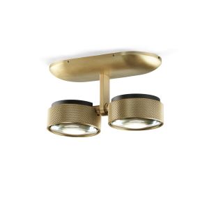 Light-Point 2er-LED-Deckenspot COSMO Messing 271014