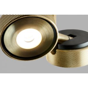 Light-Point 2er-LED-Deckenspot COSMO Messing 271014