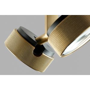 Light-Point 2er-LED-Deckenspot COSMO Messing 271014
