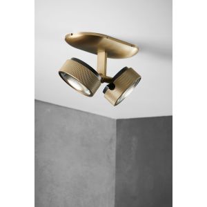 Light-Point 2er-LED-Deckenspot COSMO Messing 271014