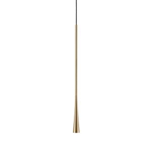 Light-Point LED-Einzelpendel DROP 90cm Messing 2700K 270494