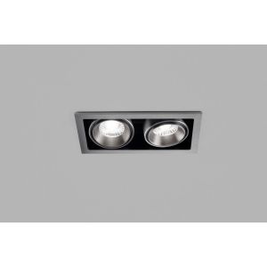 LED-2er-Einbaustrahler GHOST titan 26x13cm