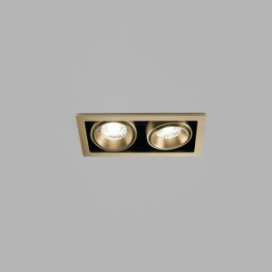 Light-Point LED-2er-Einbaustrahler GHOST Messing 20x11cm 270854