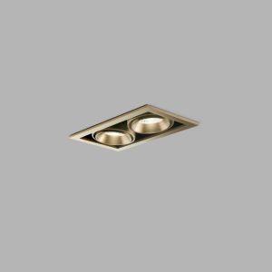 Light-Point LED-2er-Einbaustrahler GHOST Messing 20x11cm 270854