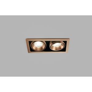 LED-2er-Einbaustrahler GHOST rosegold 20x11cm