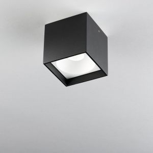 LED-Deckenspot SOLO SQUARE 8cm schwarz/weiß 3000K