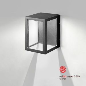 LED-Wandaußenleuchte LANTERN 16x20cm schwarz 3000K