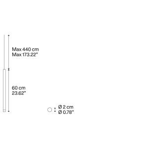 Lodes LED-Einzelpendel A-TUBE NANO 15822