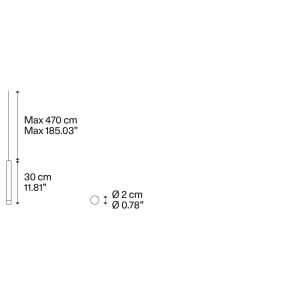 Lodes LED-Einzelpendel A-TUBE NANO 15822