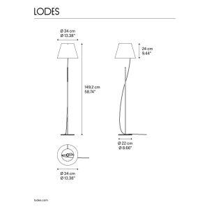 Lodes LED-Stehleuchte HOVER 18471 1027