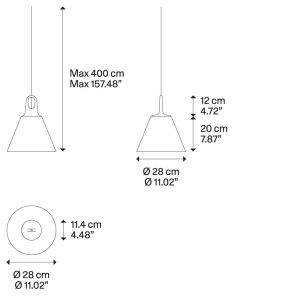 Lodes Pendelleuchte JIM CONE 16922