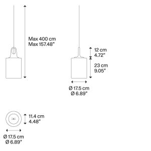 Lodes Pendelleuchte JIM CYLINDER 16923