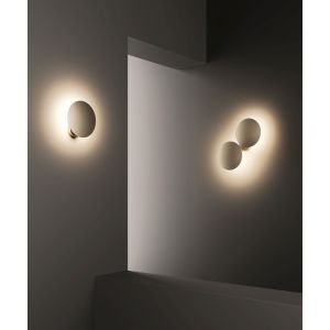 Lodes LED-Wand-/Deckenleuchte PUZZLE DOUBLE ROUND weiß/schwarz/Bronze 15942