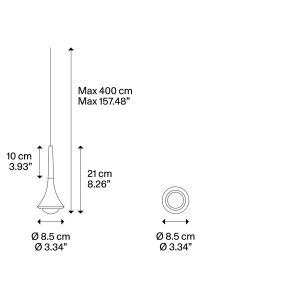 Lodes LED-Einzelpendel RAIN 15611