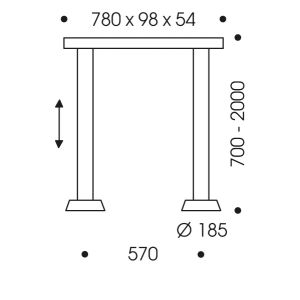 Oligo Höhenverstellbare LED-2er-Pendelleuchte GLANCE