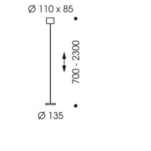 Oligo DECENT LED-Pendelleuchte mit Höhenverstellung