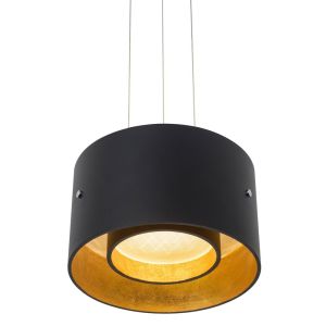 Oligo TROFEO LED-Pendelleuchte schwarz-Blattgold G42-886-10-23