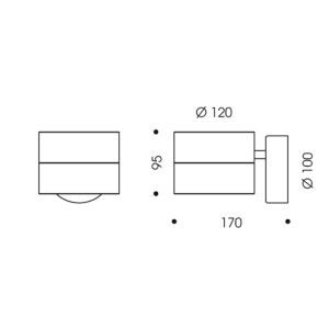 Oligo TUDOR LED-Wandleuchte