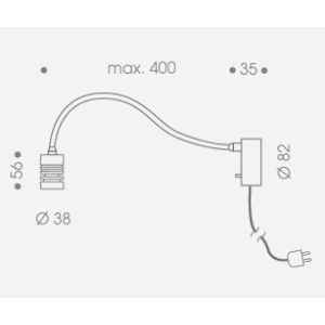 Oligo JUST A LITTLE LED-Wandleuchte 40-893-30-12 51-3300119