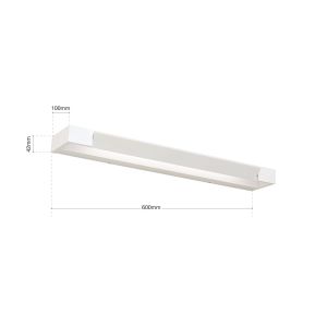 Orion LED-Wandleuchte MARILYN 60cm weiß Soff 3-480 weiß