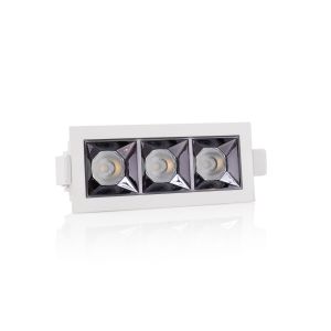 TLG SLC LED-Downlight PIXEL X3 schwarz/weiß 2700K/3000K SLC126-3er