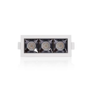 TLG SLC LED-Downlight PIXEL X3 schwarz/weiß 2700K/3000K SLC126-3er