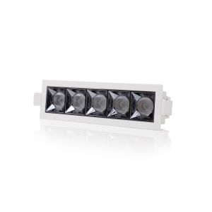 TLG SLC LED-Downlight PIXEL X5 schwarz/weiß 2700K/3000K SLC126-5er