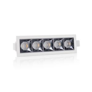 TLG SLC LED-Downlight PIXEL X5 schwarz/weiß 2700K/3000K SLC126-5er