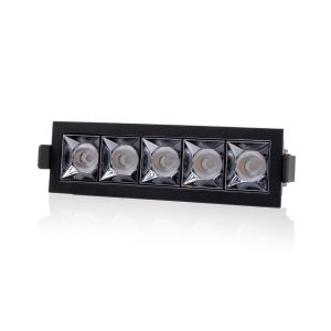 TLG SLC LED-Downlight PIXEL X5 schwarz/weiß 2700K/3000K SLC126-5er