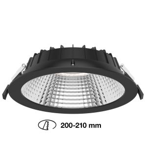 TLG SLC LED-Einbaustrahler SHIFT 23cm 18Watt schwarz SLC1528