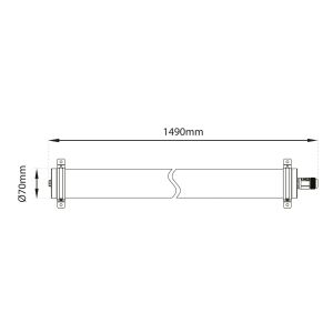 TLG SLC LED-Feuchtraumleuchte LAVA 150cm SLC8950