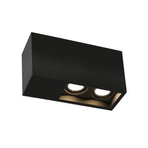 Wever & Ducré 2er-LED-Spot PLANO SURFACE 2.0 LED Schwarz 2000 - 3000 K 118664B9