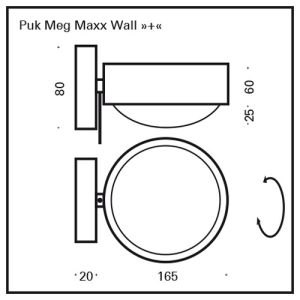Top Light PUK MEG MAXX WALL + Wandleuchte 2-40801-H 2-40802-H 2-40803-H