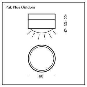 Top Light PUK OUTDOOR PLUS LED-Deckenleuchte 2-48111 2-48112