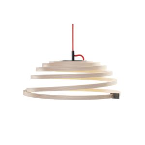 Secto Design LED-Pendelleuchte ASPIRO 8000 Birke (rotes Kabel)
