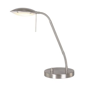 Steinhauer Lighting LED-Tischleuchte ELOI Silber 1315ST