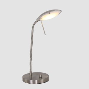 Steinhauer Lighting LED-Tischleuchte ELOI Silber 1315ST