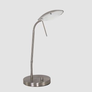 Steinhauer Lighting LED-Tischleuchte ELOI Silber 1315ST