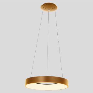 Steinhauer Lighting LED-Pendelleuchte RINGLEDE Gold 38 cm 3299GO