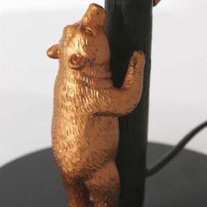 Steinhauer Lighting Tischleuchte ANIMAUX Grau Schwarz 20 cm 8234ZW