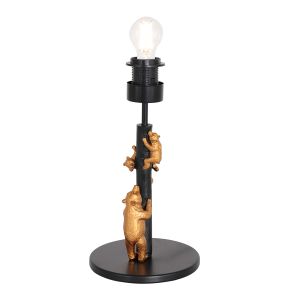 Steinhauer Lighting Tischleuchte ANIMAUX Blau Schwarz 20 cm 8236ZW