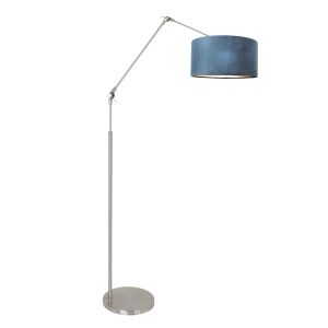 Steinhauer Lighting Stehleuchte PRESTIGE CHIC Blau Stahl 8237ST