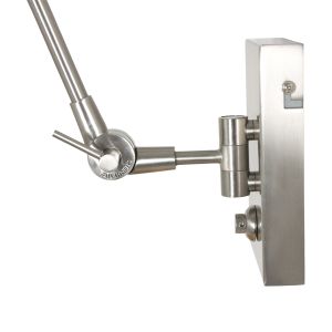 Steinhauer Lighting Wandleuchte PRESTIGE CHIC Blau Stahl 8238ST