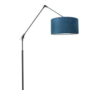 Steinhauer Lighting Stehleuchte PRESTIGE CHIC Blau Schwarz 8239ZW