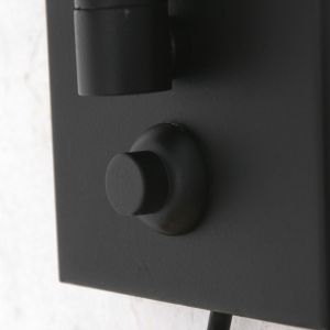 Steinhauer Lighting Wandleuchte PRESTIGE CHIC Blau Schwarz 8240ZW