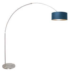 Steinhauer Lighting Bogenleuchte SPARKLED LIGHT Blau Stahl 8241ST